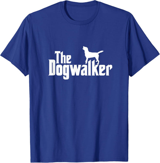 The Dogwalker Professional Dog Walker Dogs Puppies Lover T-Shirt - T-Shirt | Royal