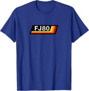 FJ80 Underline Racing 3 Stripes FJ80 FZJ80 HDJ80 HDJ81 T-Shirt - T-Shirt | Royal