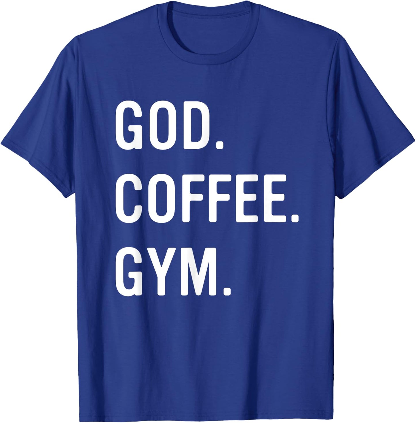 Christian God Coffee Gym Workout Women T-Shirt - T-Shirt | Royal