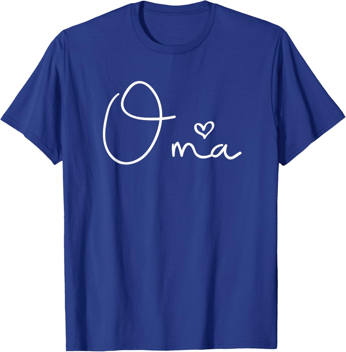 Oma Heart Grandma Christmas Mother's Day Birthday T-Shirt - T-Shirt | Royal