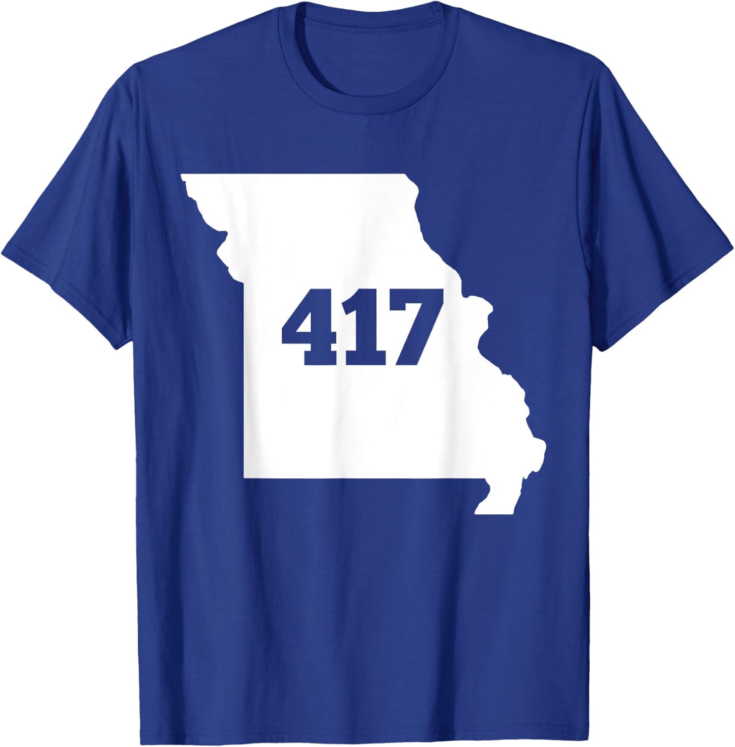 Missouri 417 Area Code T-Shirt - T-Shirt | Royal