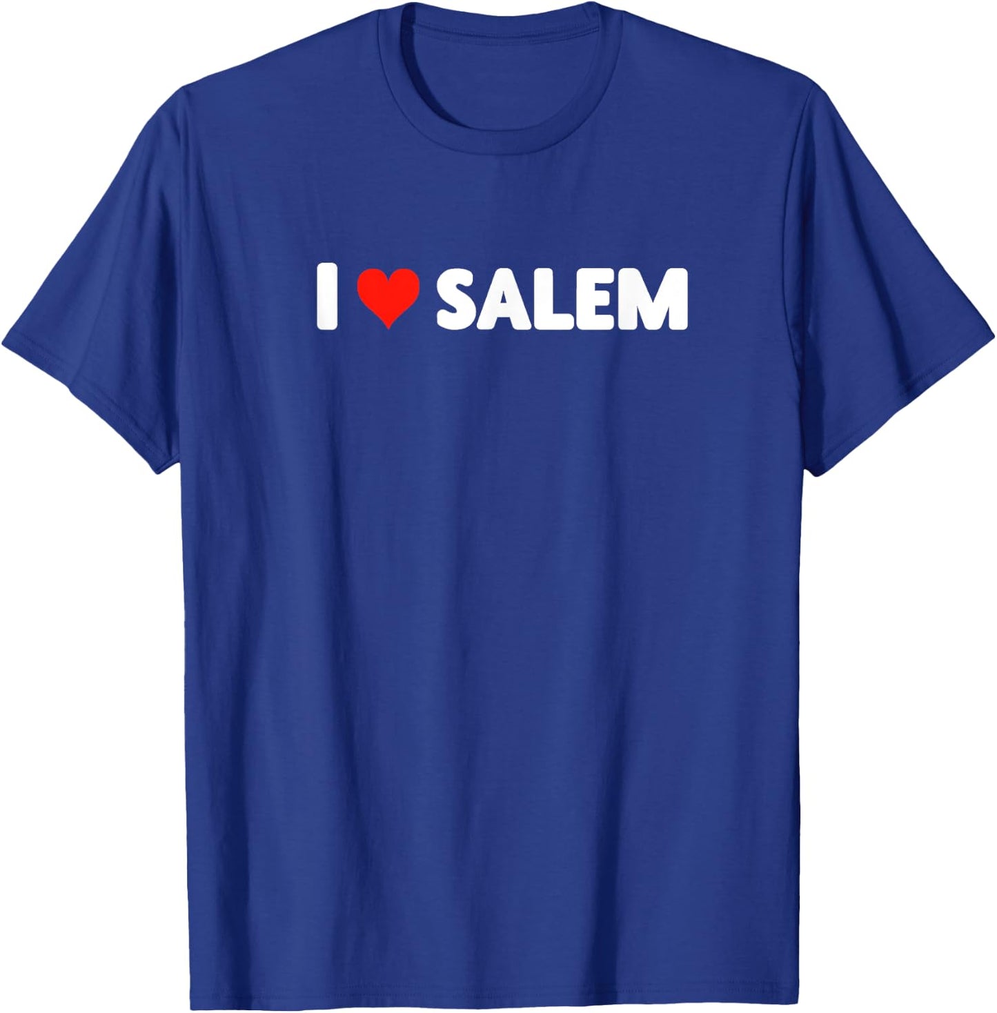 I Love Salem - Heart Travel Trip Vacation Holiday T-Shirt - T-Shirt | Royal