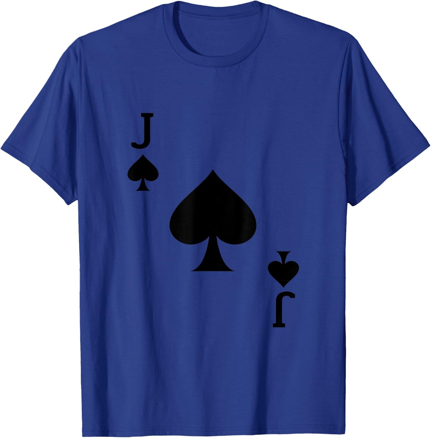 J of Spades Deck of Cards Carnival Halloween Costume Jack T-Shirt - T-Shirt | Royal