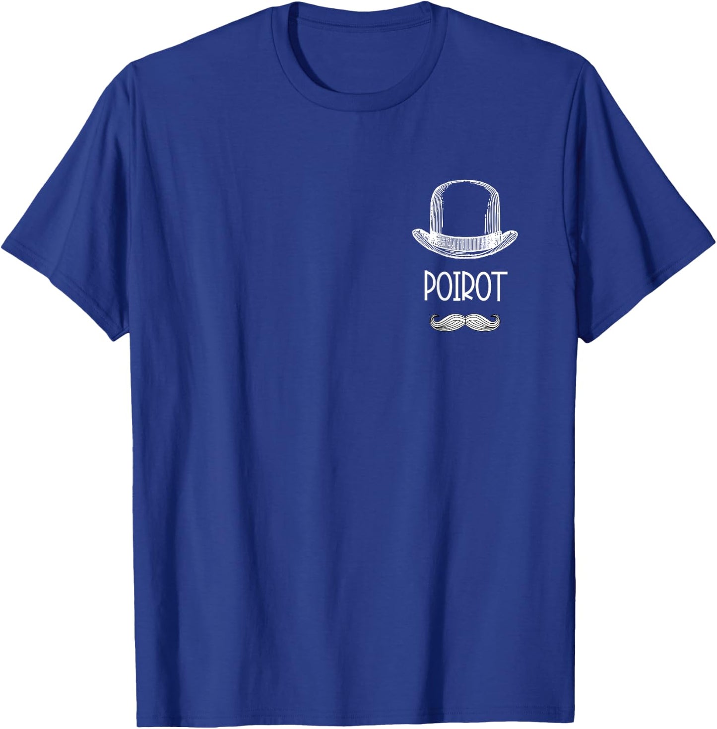Poirot mustache hat T-Shirt - T-Shirt | Royal