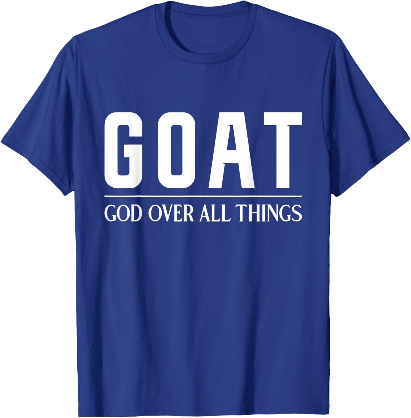 Christian Faith Jesus GOAT T-Shirt - T-Shirt | Royal