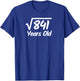 Square Root of 841 - 29 Years Old Birthday T-Shirt - T-Shirt | Royal