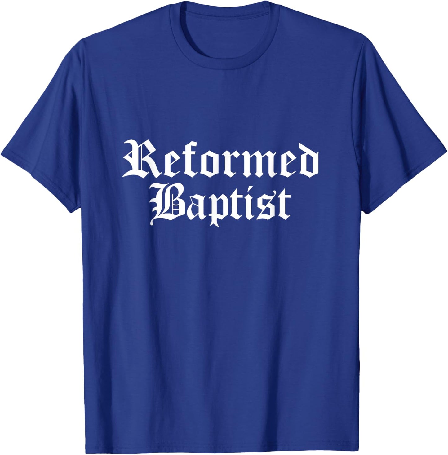 1689 Reformed Baptist Theology Graphic Particular Baptists T-Shirt - T-Shirt | Royal