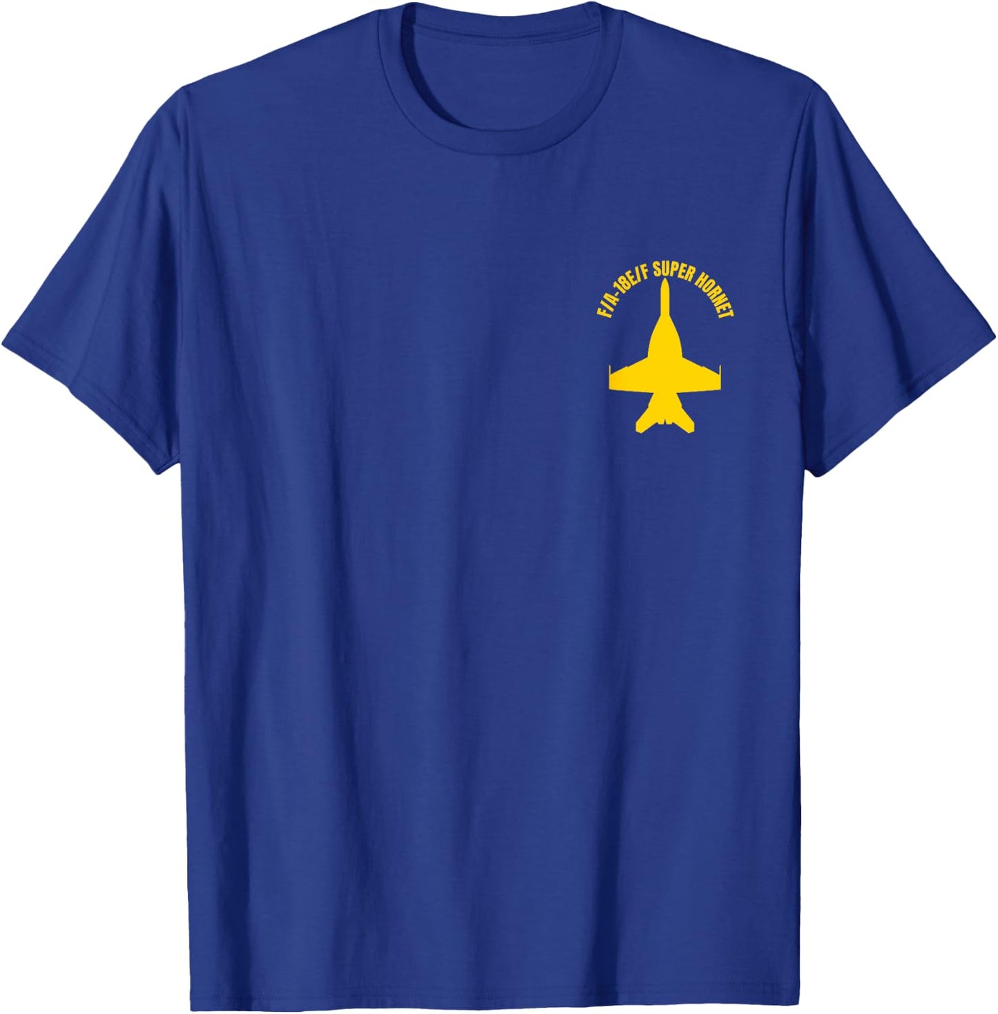 FA-18 Military Fighter Jet Aircraft Design T-Shirt - T-Shirt | Royal