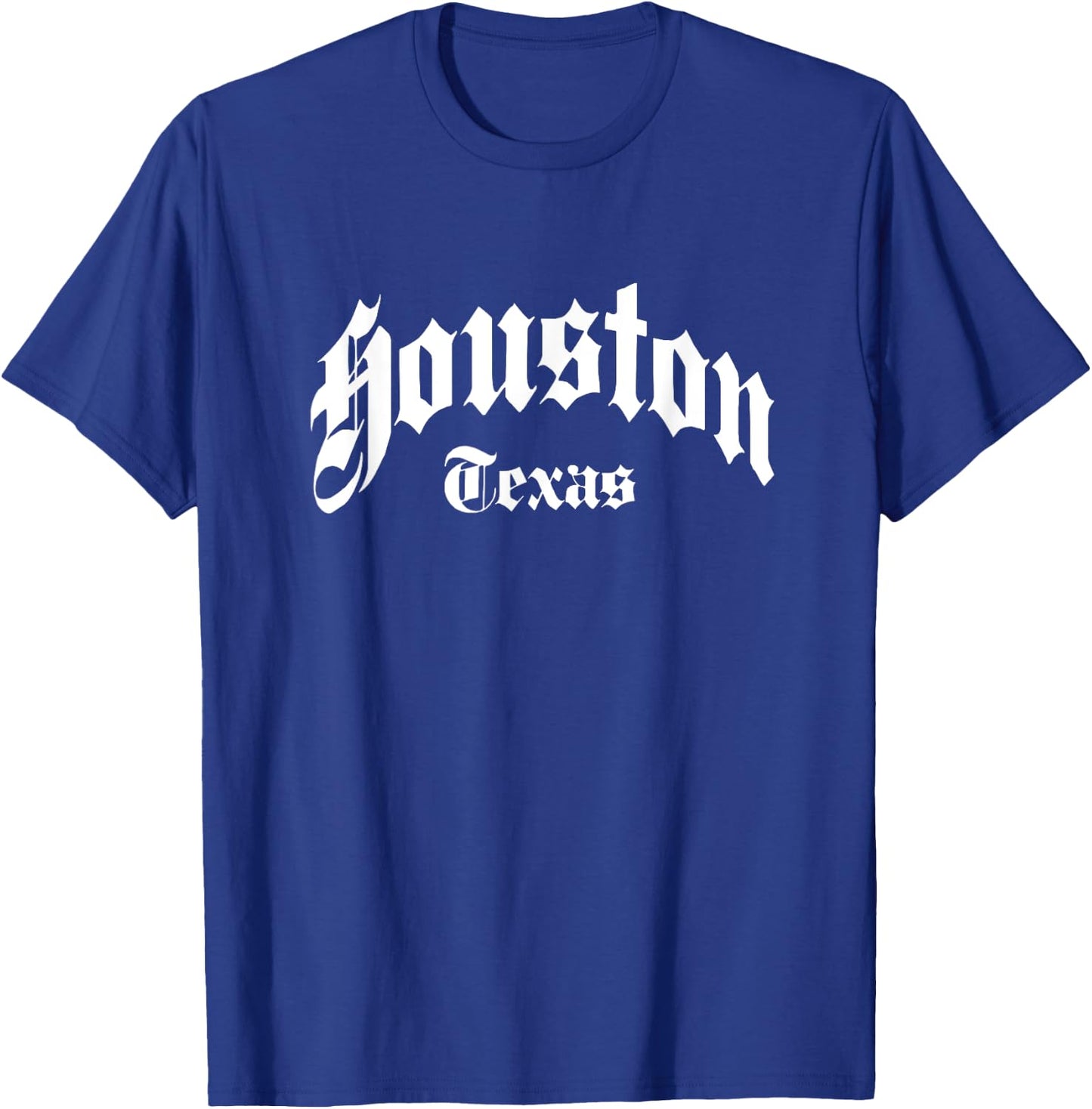 Houston - Texas - Old School Design - Classic T-Shirt - T-Shirt | Royal