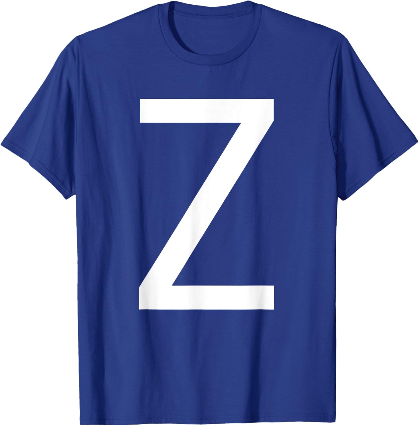 Capital Letter Z Monogram Poppins Font Initial Alphabet T-Shirt - T-Shirt | Royal