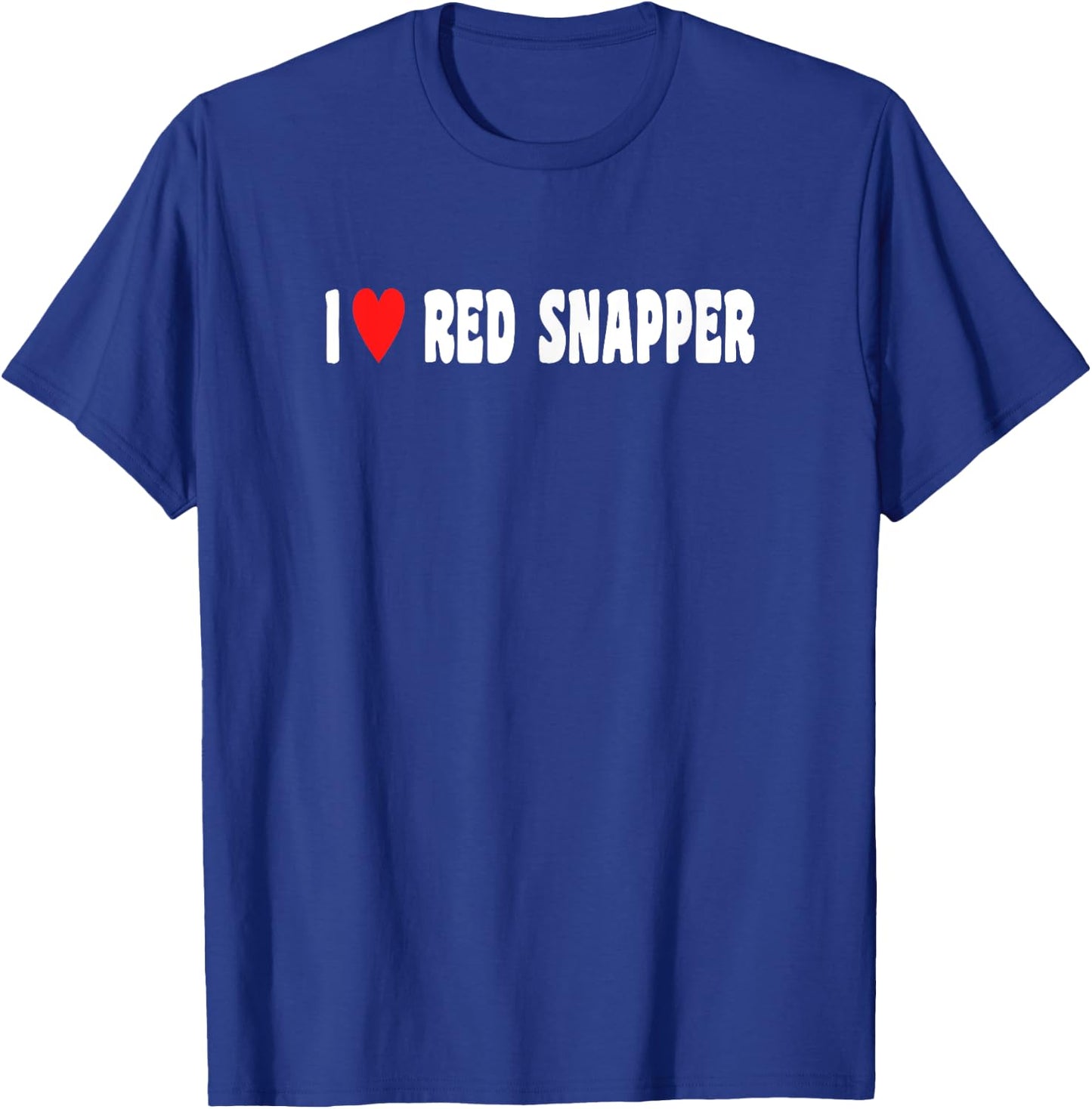Vintage Love Red Snapper I Love Red Snapper T-Shirt - T-Shirt | Royal