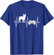 French Bulldog Shirt Gamer Video Gaming EKG Bulldog Lover Women Kids T-Shirt - T-Shirt | Royal