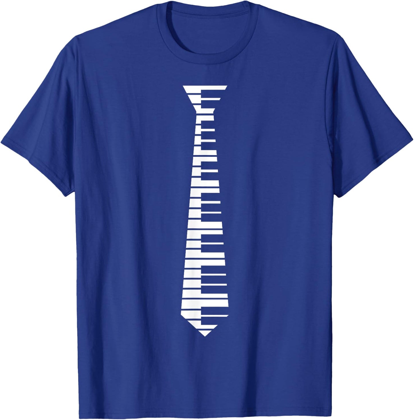 Piano Neck Tie Funny Humorous Keyboard Music Player, Pianist T-Shirt - T-Shirt | Royal