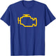 Yellow Check Engine Light T-Shirt - T-Shirt | Royal