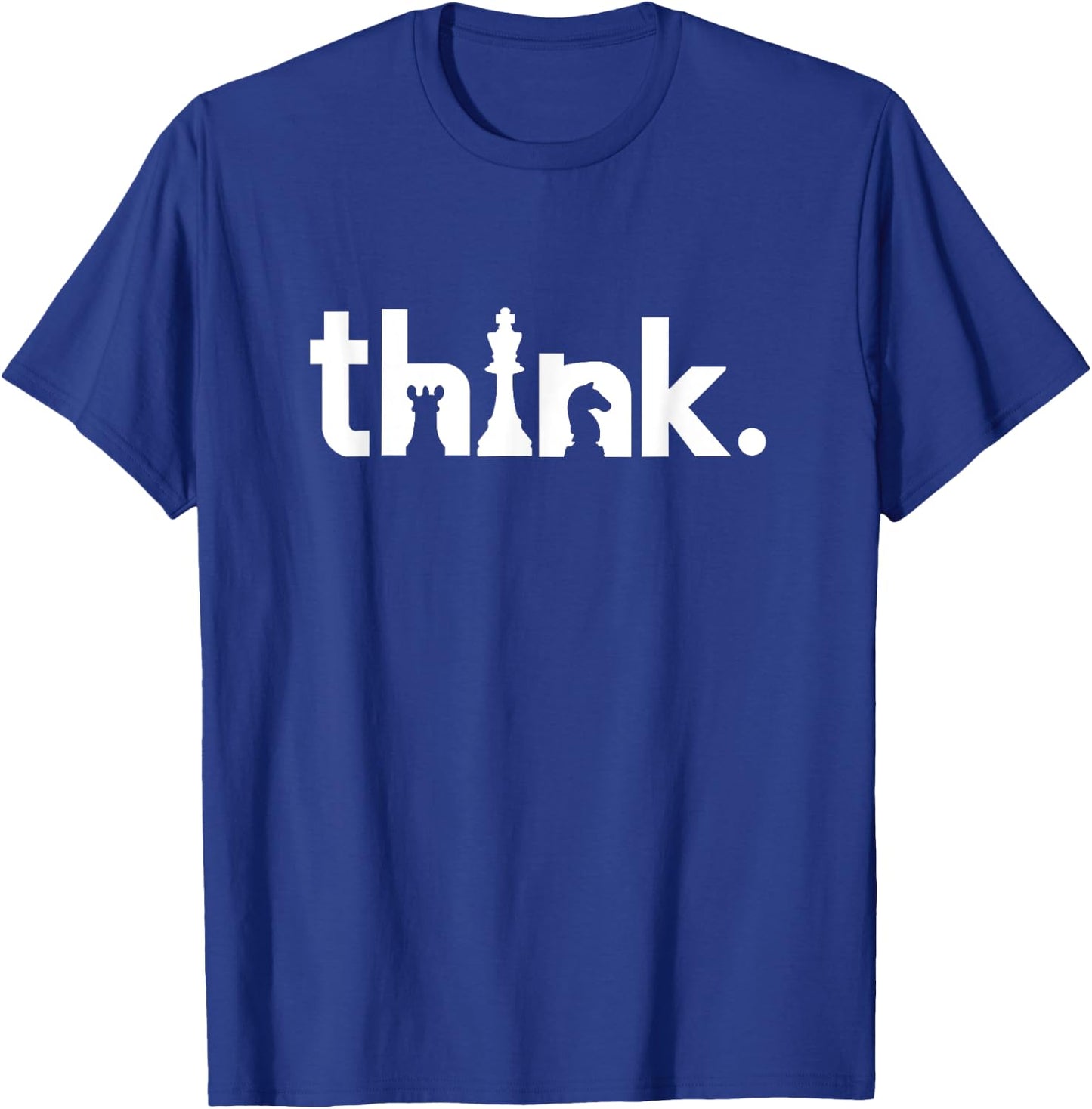 Think Chess - For Matching Gambit Chess Players & Lovers T-Shirt - T-Shirt | Royal