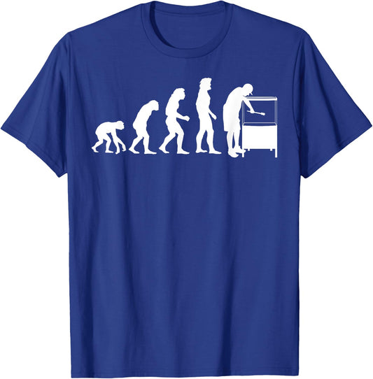 Funny Aquarium Gift Fish Tank Lover Men Women Evolution T-Shirt - T-Shirt | Royal
