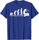 Funny Aquarium Gift Fish Tank Lover Men Women Evolution T-Shirt - T-Shirt | Royal