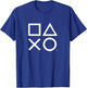 PlayStation PS5 Gamer Controller Icons in Classic White T-Shirt - T-Shirt | Royal