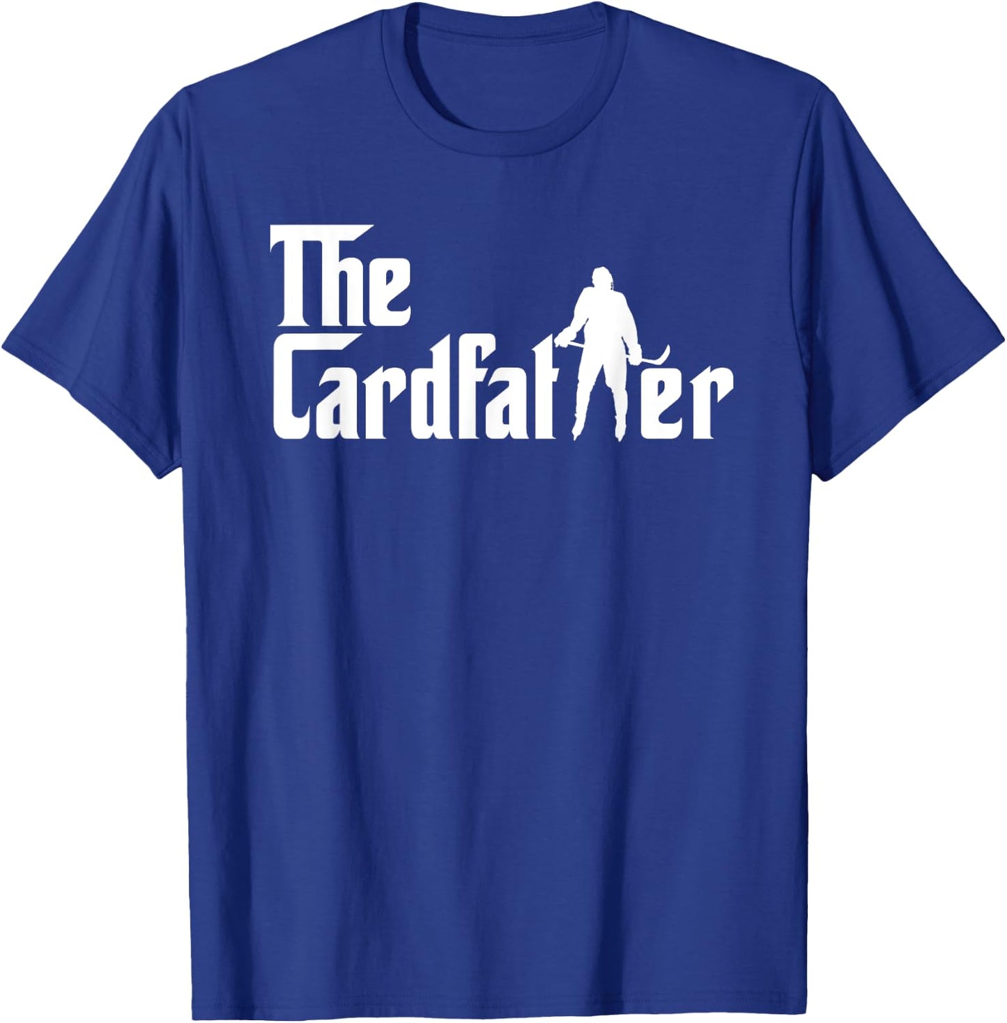 The Cardfather Funny Hockey Card Collector Trading Cards T-Shirt - T-Shirt | Royal