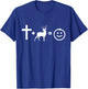 Jesus and deer hunting makes me happy, Gift christians T-Shirt - T-Shirt | Royal
