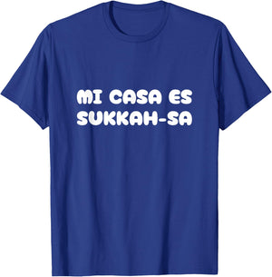 Mi Casa Es Sukkah-sa Jewish Sukkot Guests Lulav Etrog T-Shirt - T-Shirt | Royal
