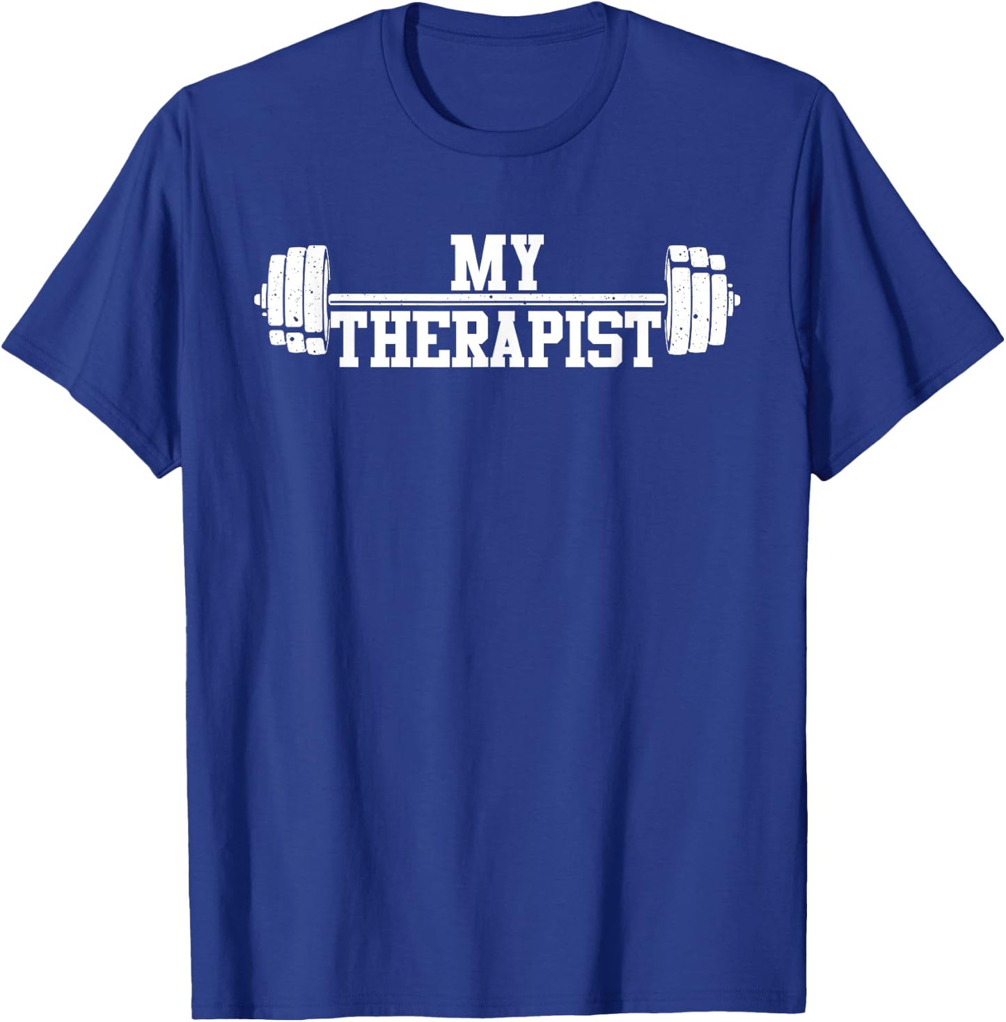 Funny Barbell Design Women Weight Lifting Gym Quote T-Shirt - T-Shirt | Royal