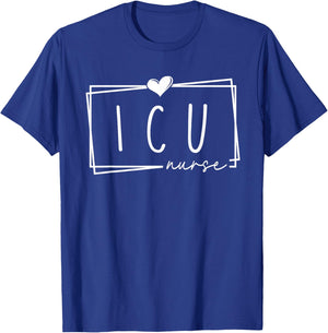 ICU Nurse Intensive Care Unit Nurse Nursing Critical Care T-Shirt - T-Shirt | Royal