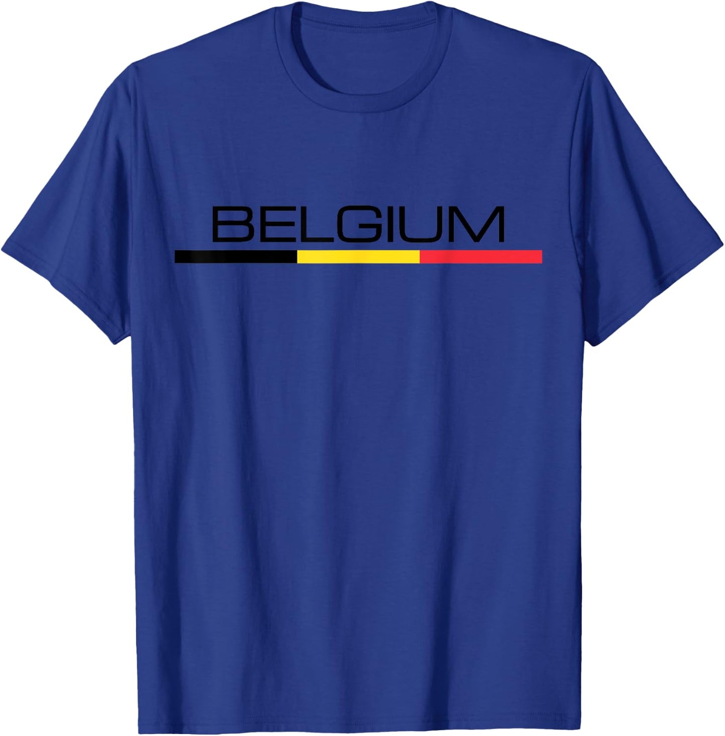 Belgium Flag Belgian Athletic Sports Jersey Style. T-Shirt - T-Shirt | Royal