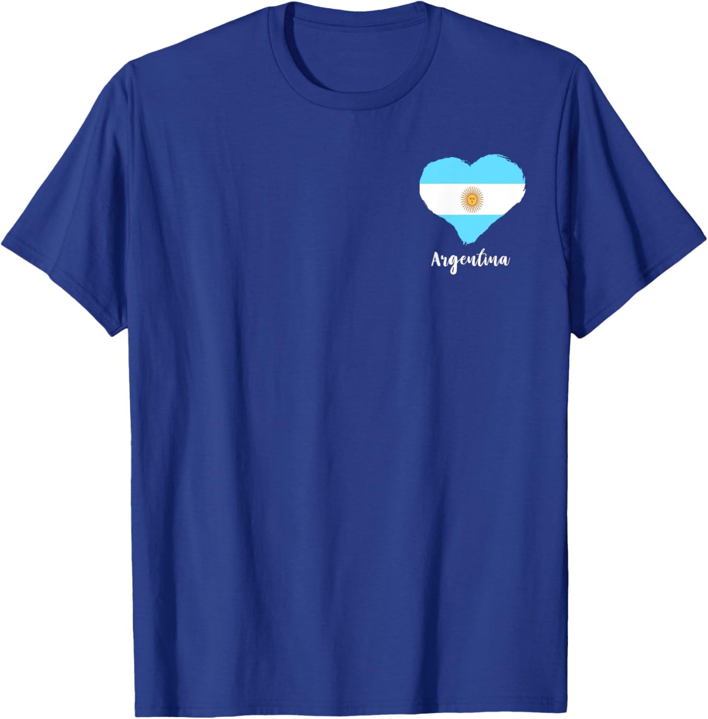 Argentina Heart Argentina Flag Sun Of May Argentinian Pride T-Shirt - T-Shirt | Royal