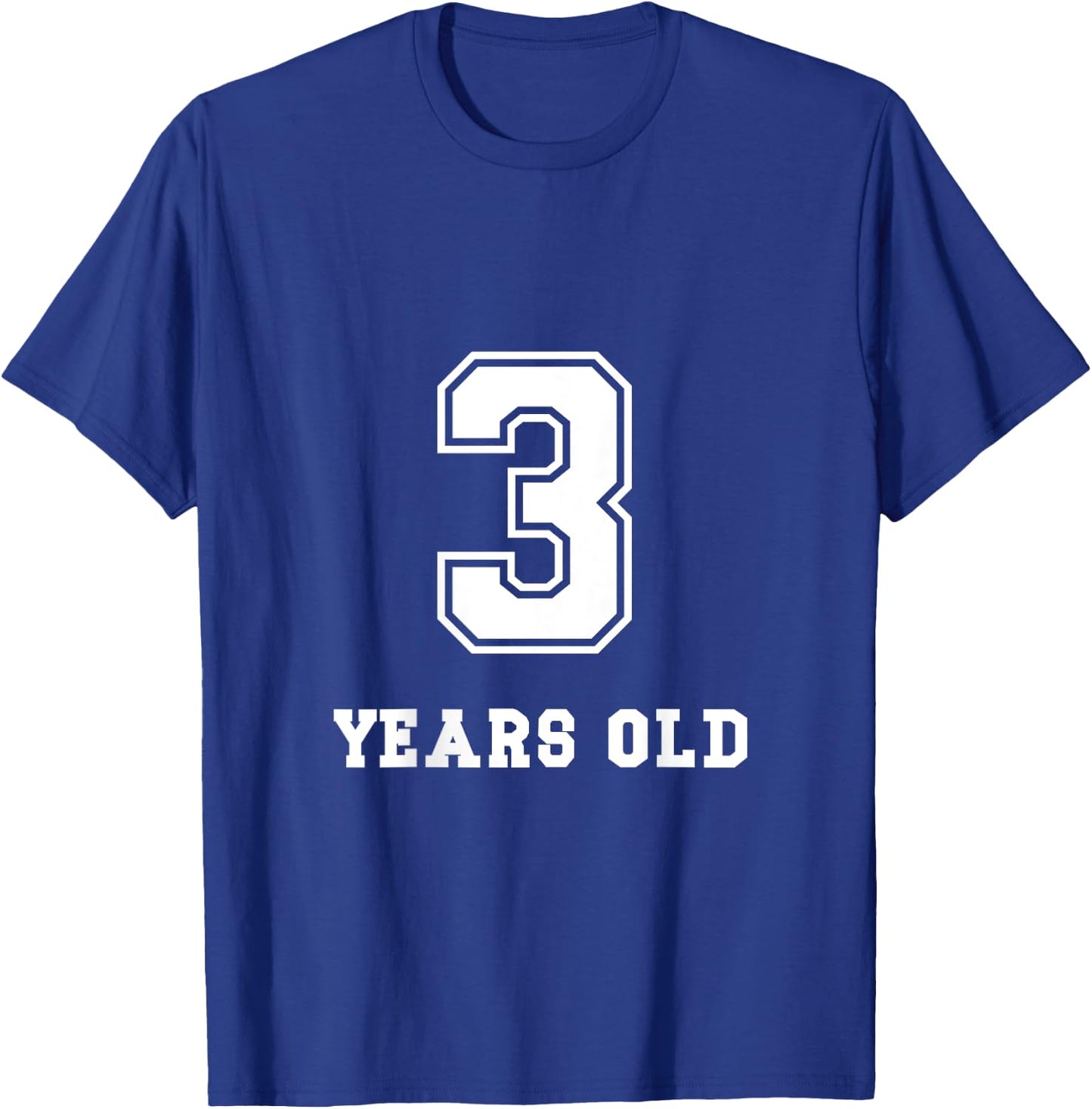 Kids 3 Years Old Birthday Three Soccer Baseball Sport Boys Kids T-Shirt - T-Shirt | Royal