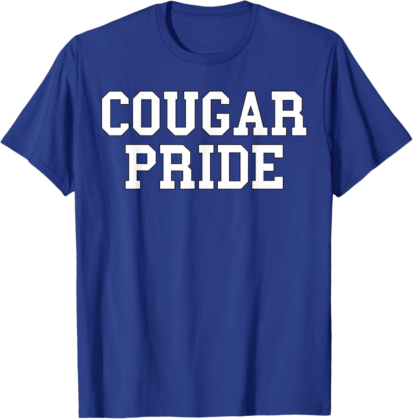 Cougar Pride Sports Fan School Mascot Spirit T-Shirt - T-Shirt | Royal