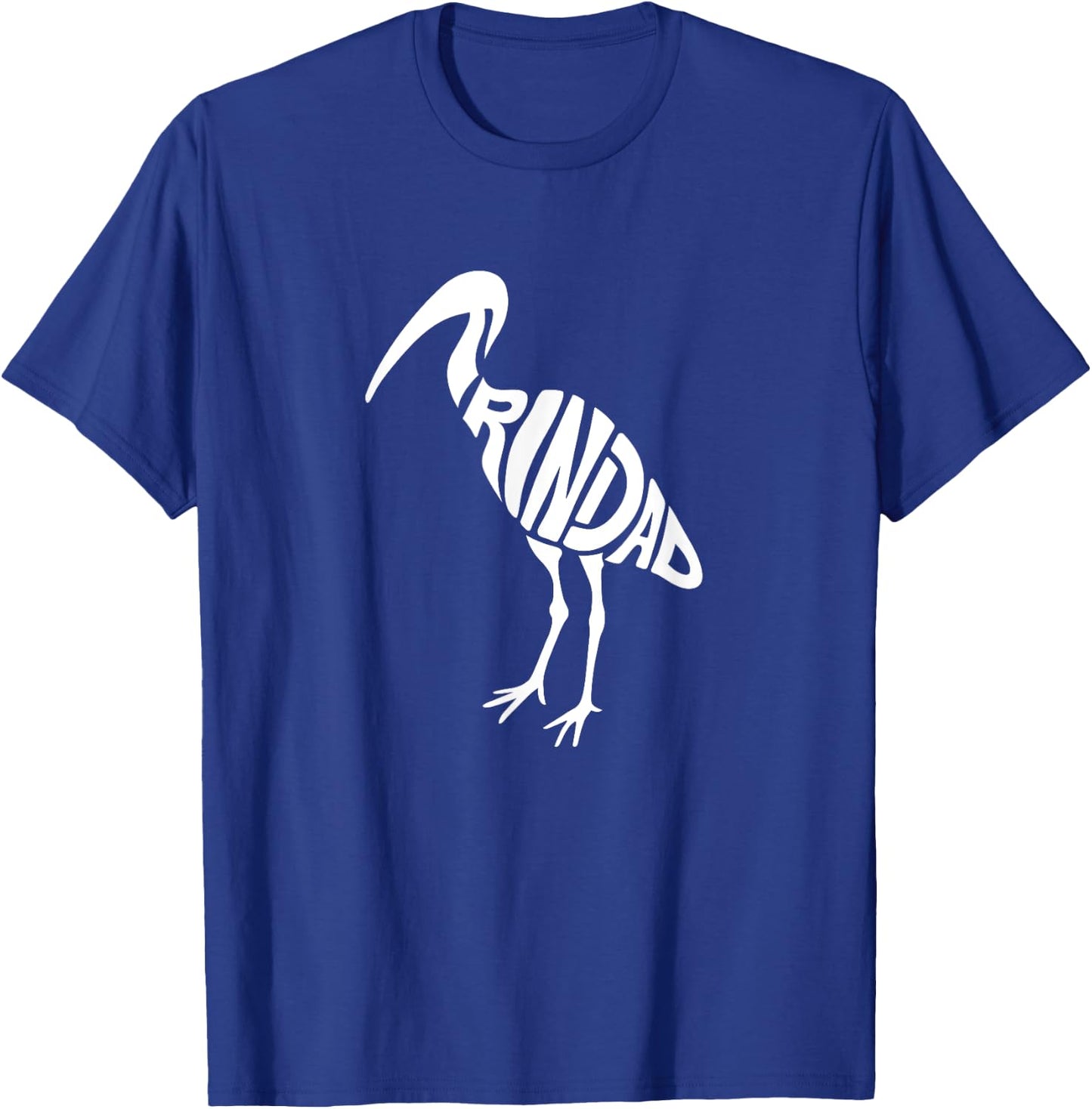 Trinidad and Tobago Scarlet Ibis Bird Word Art - Cute Animal T-Shirt - T-Shirt | Royal