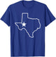 Texas State Outline map for teen girls T-Shirt - T-Shirt | Royal