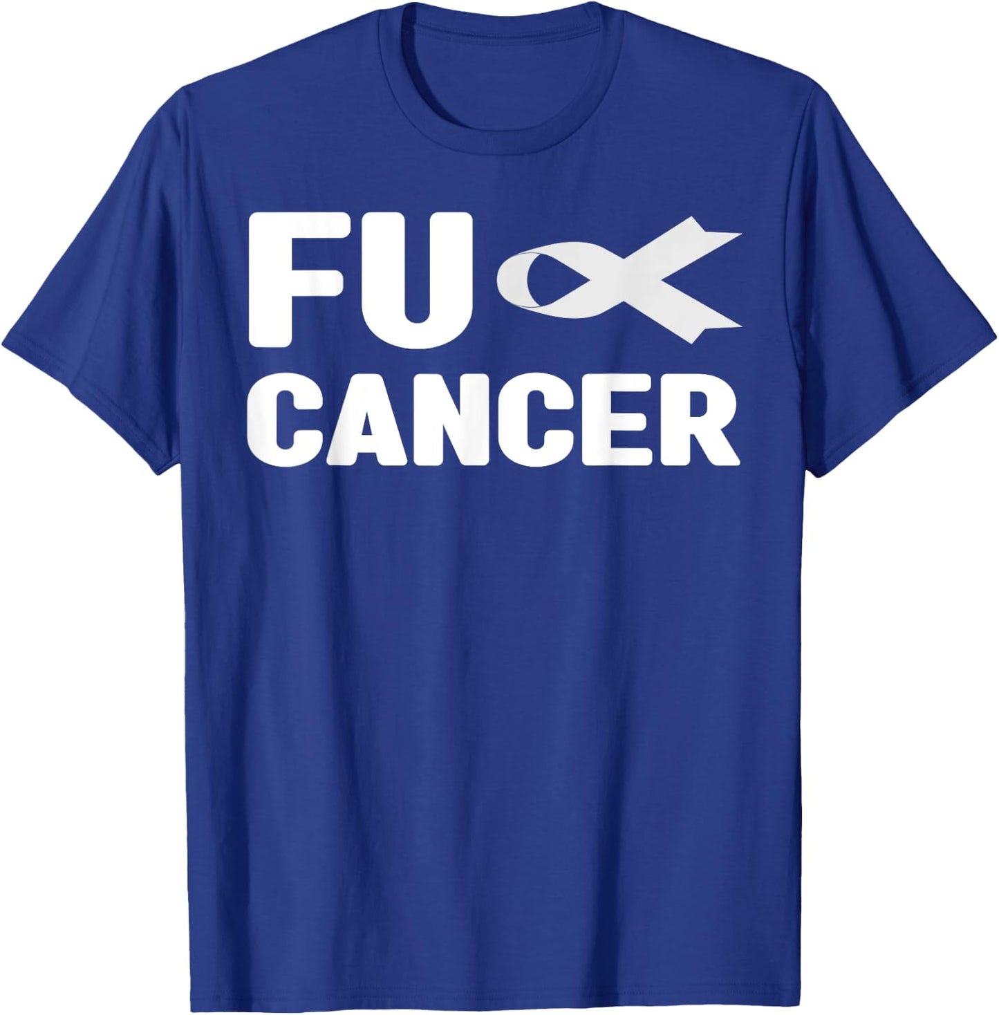 Fu Cancer T Shirt - Fuck Lung Cancer Awareness T-Shirt - T-Shirt | Royal