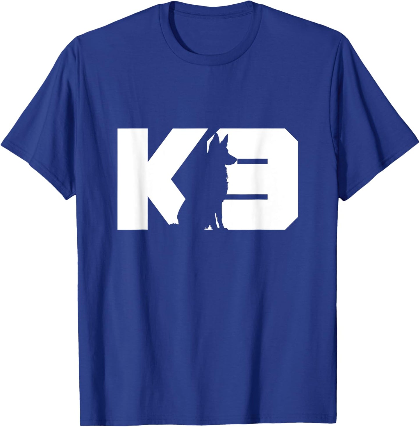 K9 Police Dog Silhouette K9 Handler Police Dog Trainer Women T-Shirt - T-Shirt | Royal