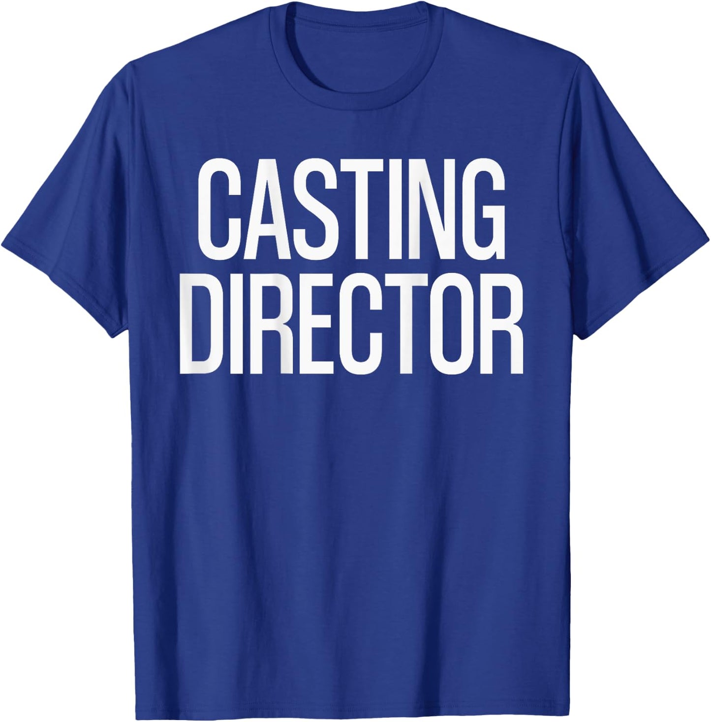 Bold Casting Director Text PRINT ON BACK | Film Crew T-Shirt - T-Shirt | Royal