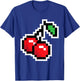 Pixel Cherries 80s Video Game Halloween Costume Easy Group T-Shirt - T-Shirt | Royal