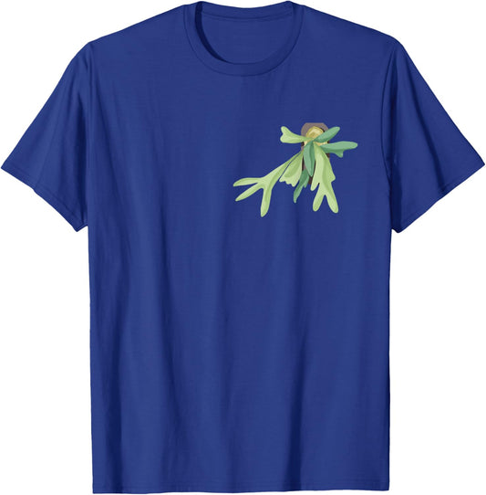 Plant Mama Plant Dad, Staghorn Fern Botanical Art, Gardener T-Shirt - T-Shirt | Royal
