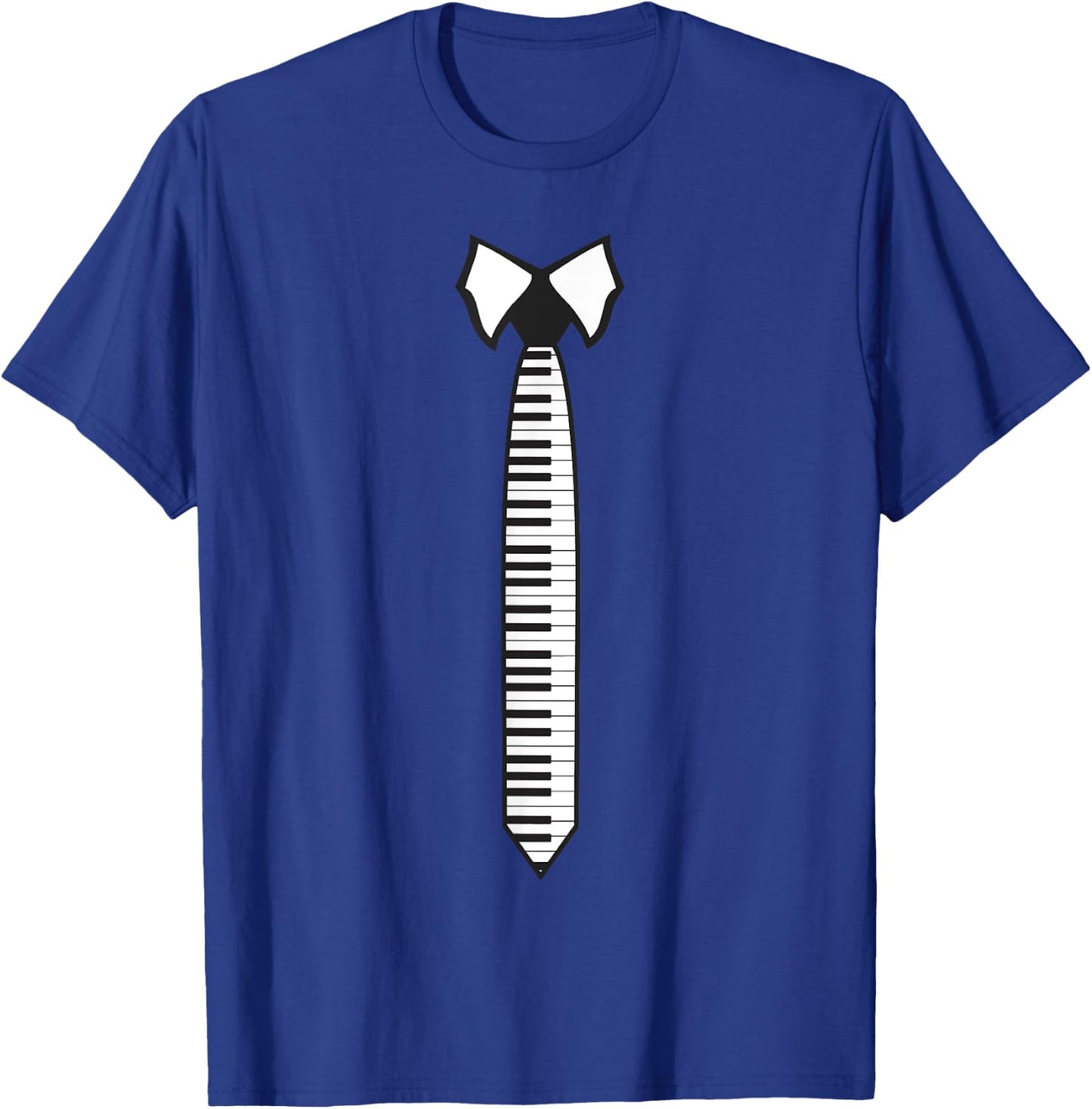 Cute Piano Women Piano Tie Keyboard Player Musician T-Shirt - T-Shirt | Royal