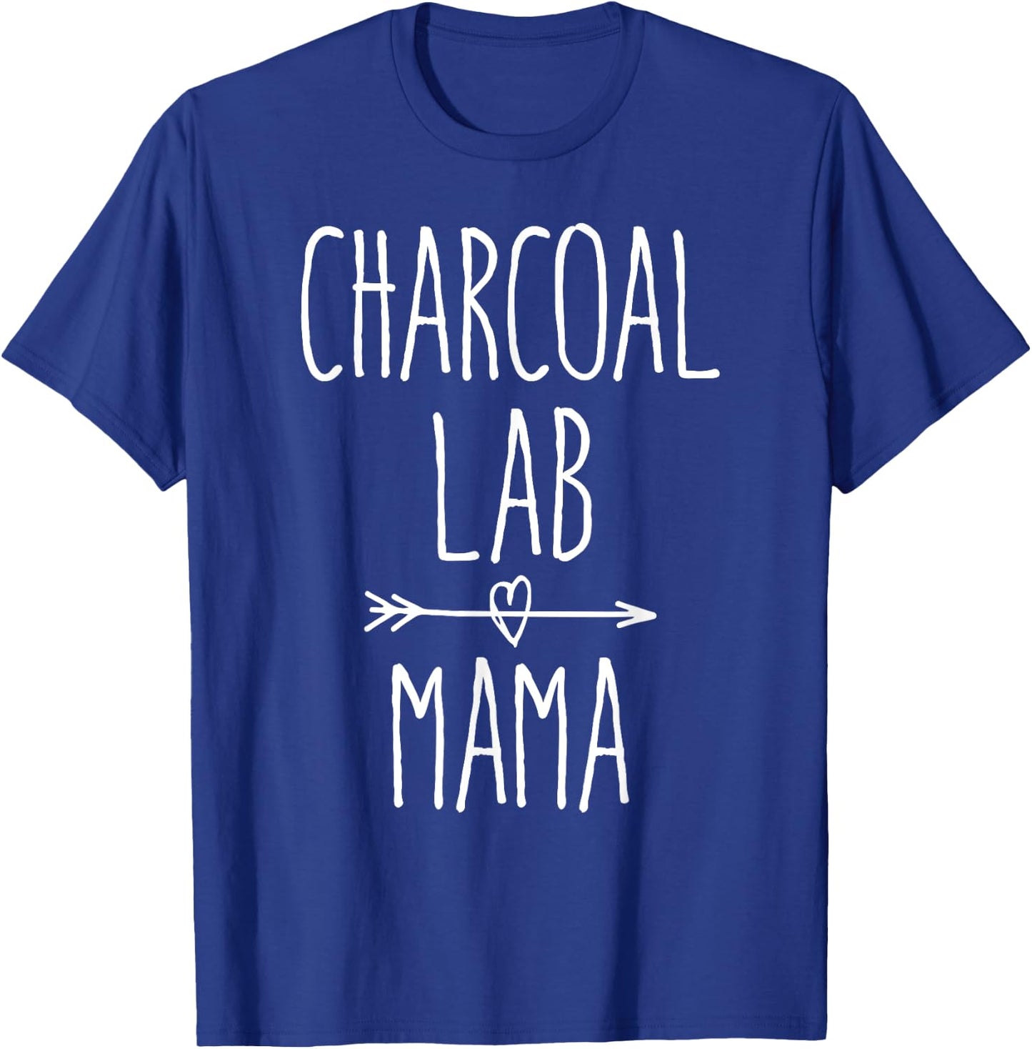 Charcoal Lab Mama Cute Charcoal Labrador Retriever Mom T-Shirt - T-Shirt | Royal