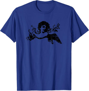 Angel Wings Cupid Tattoo Love Faith T-Shirt - T-Shirt | Royal