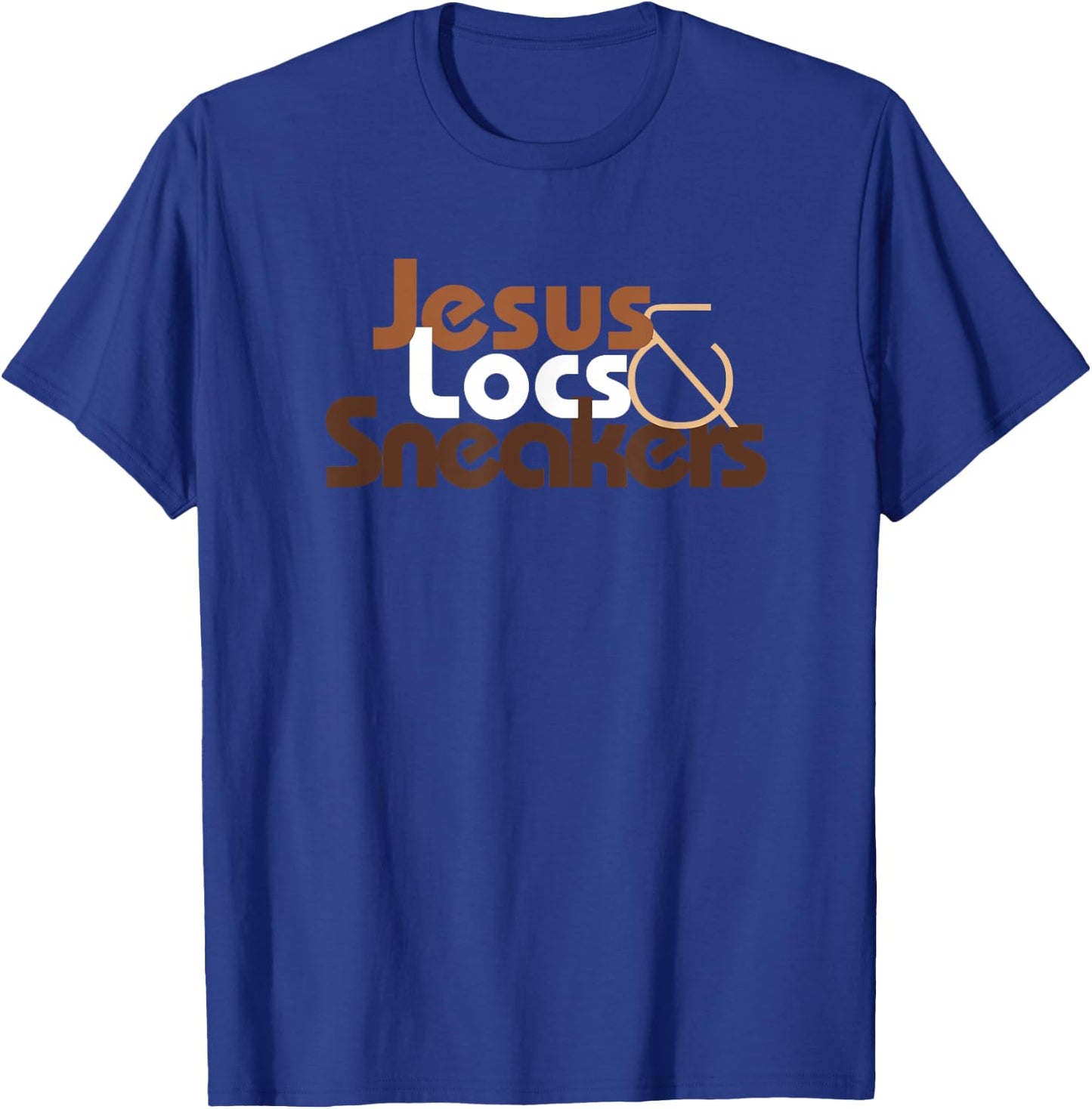 Jesus Locs and Sneakers Melanin T-Shirt - T-Shirt | Royal