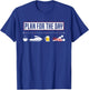 Plan For The Day Funny Jetski T-Shirt - T-Shirt | Royal