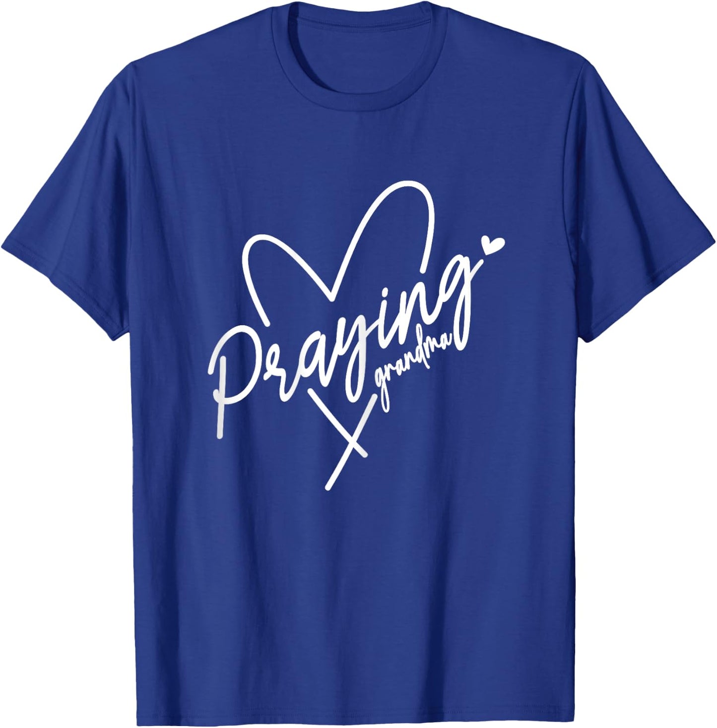 Praying Grandma This Grandma Prays Faith Prayer Heart T-Shirt - T-Shirt | Royal