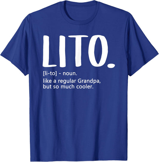 Lito Fathers Day idea Regular Grandpa Lito T-Shirt - T-Shirt | Royal