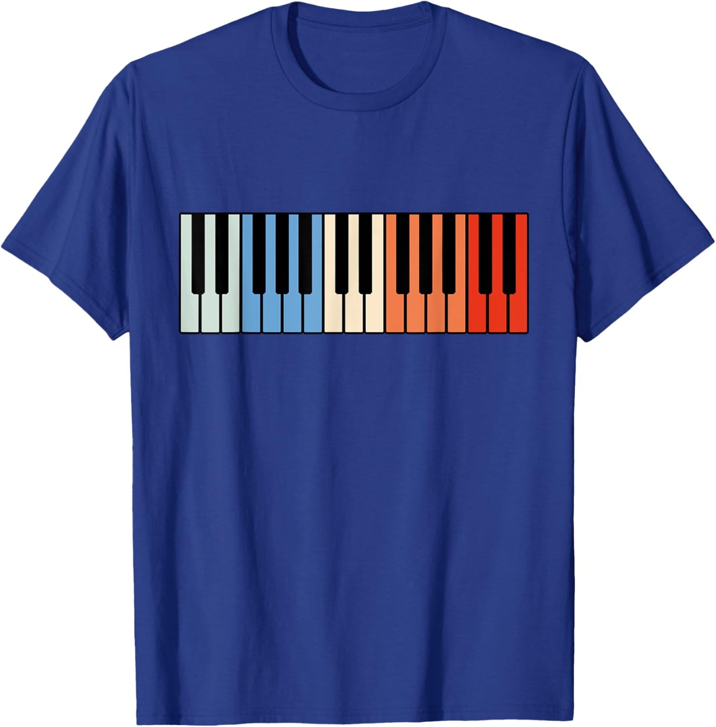 Vintage Piano Funny Pianist Music Keyboard Musician Outfit T-Shirt - T-Shirt | Royal