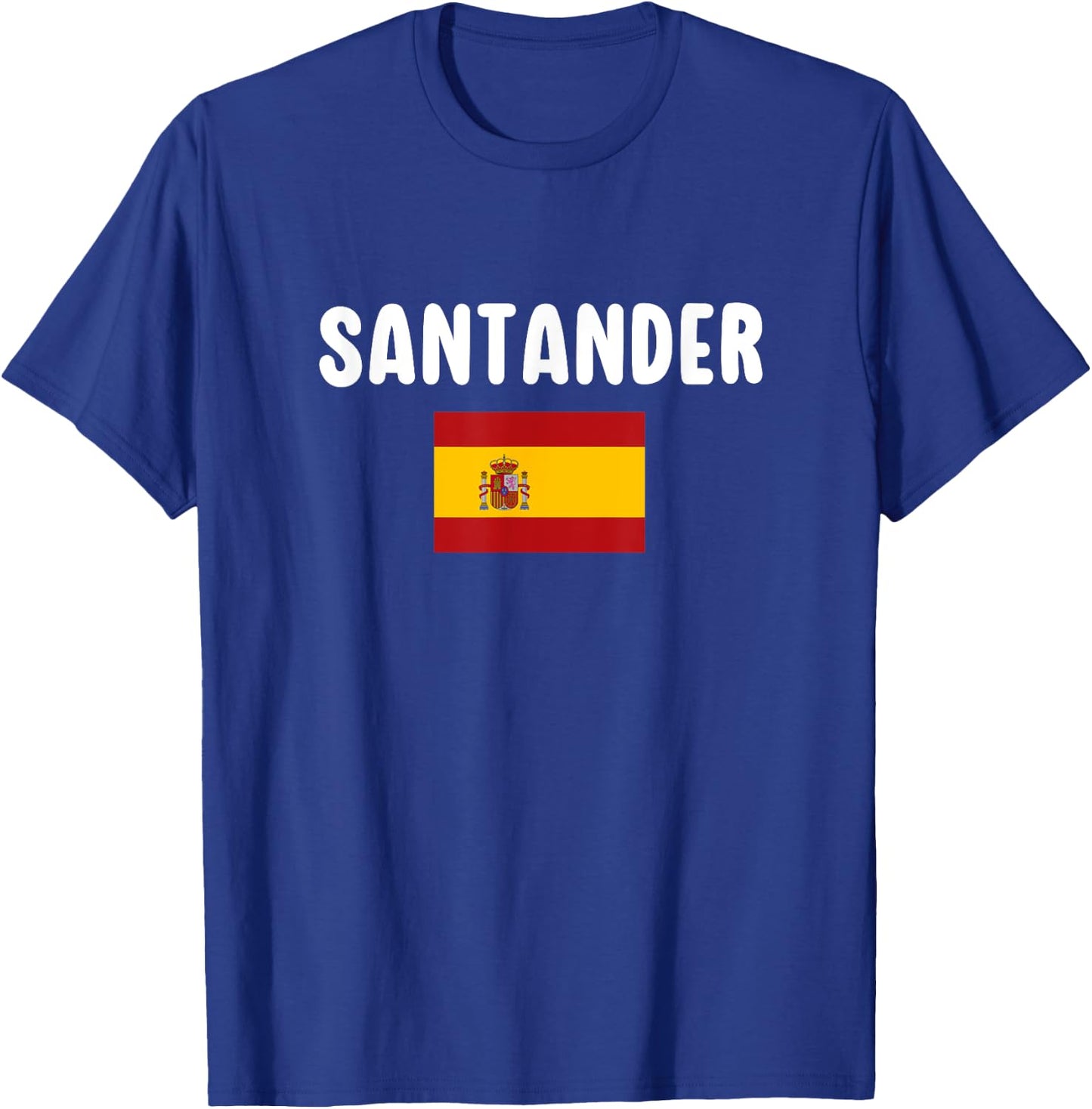 Santander Spain Souvenir Spanish Flag Vacation Espana T-Shirt - T-Shirt | Royal