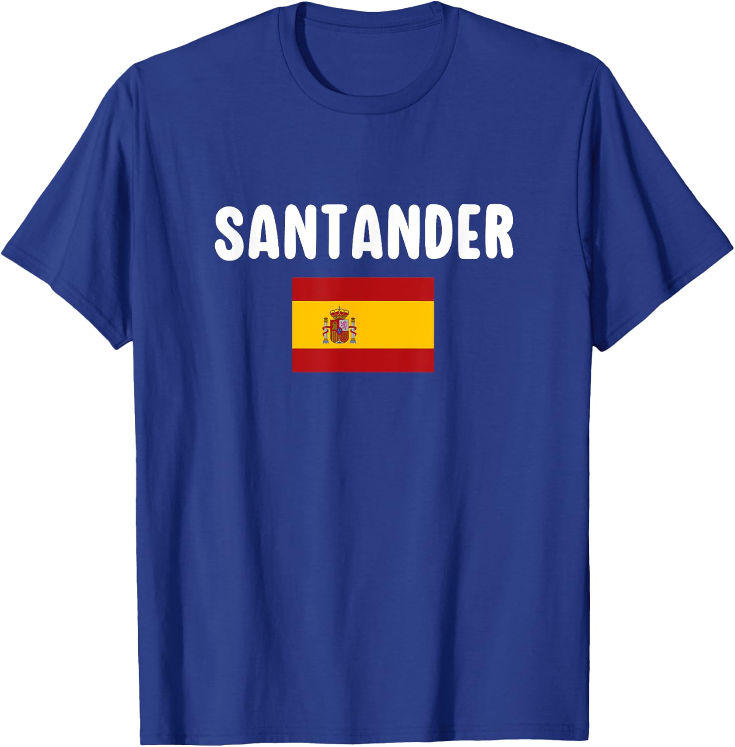 Santander Spain Souvenir Spanish Flag Vacation Espana T-Shirt - T-Shirt | Royal