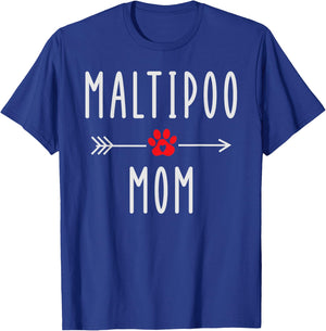 Maltipoo Mom Funny Maltese Dog Lovers Gift Mama T-Shirt - T-Shirt | Royal