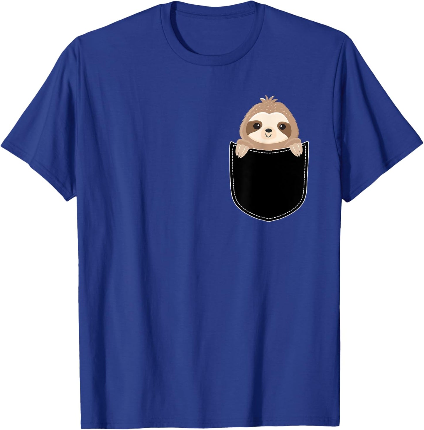 Sloth In A Pocket - Animal Whisperer Biologist Zookeeper T-Shirt - T-Shirt | Royal